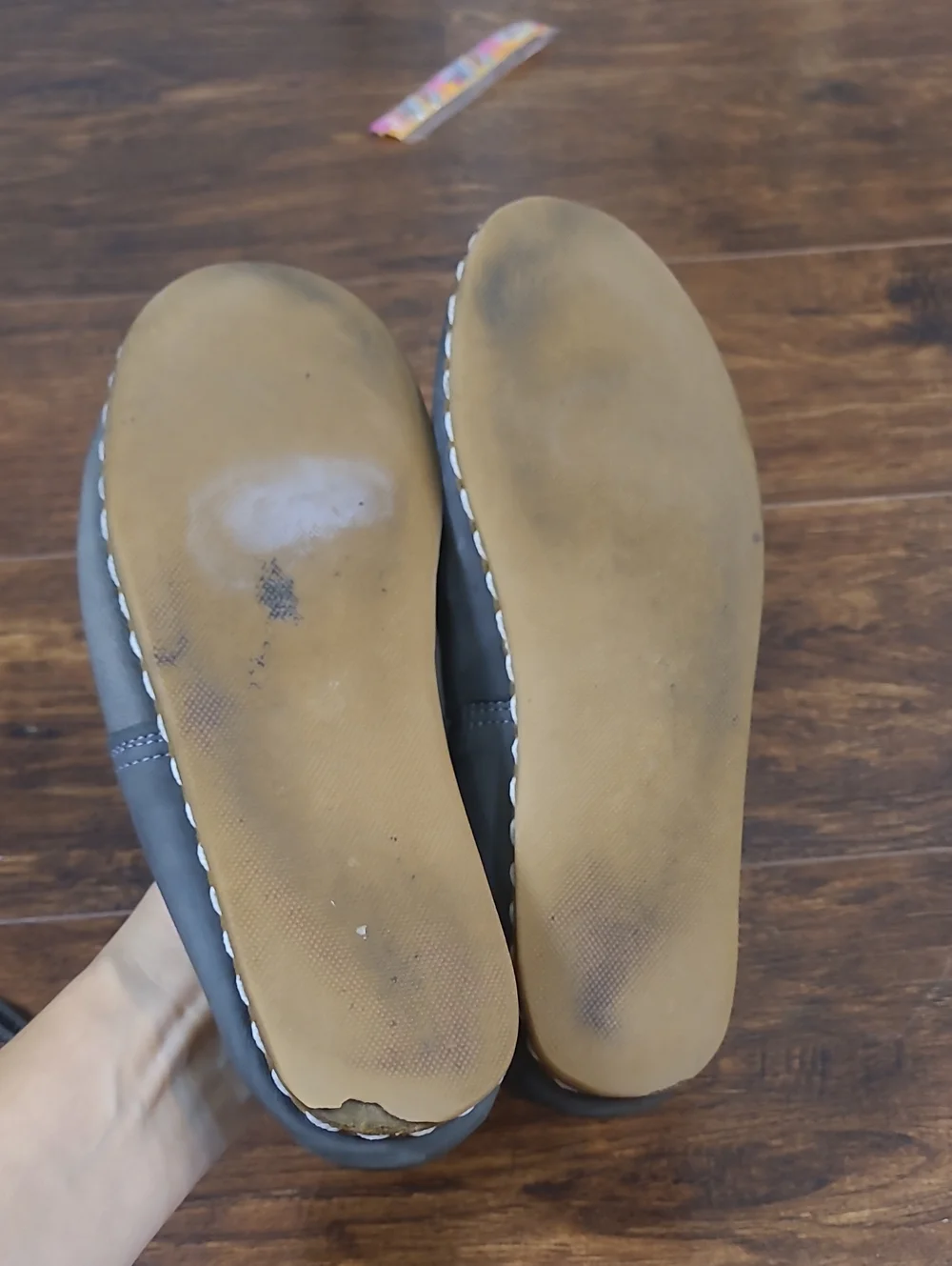 Sabah  Handmsde Men's Slip-On Loafers in Gray Size 40/ 7.5